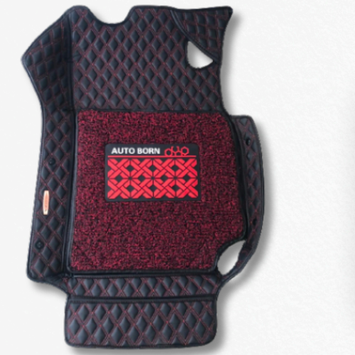 BLACK AND RED MAT
