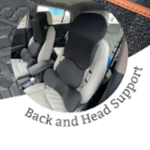 Black colour Back & Head  Support